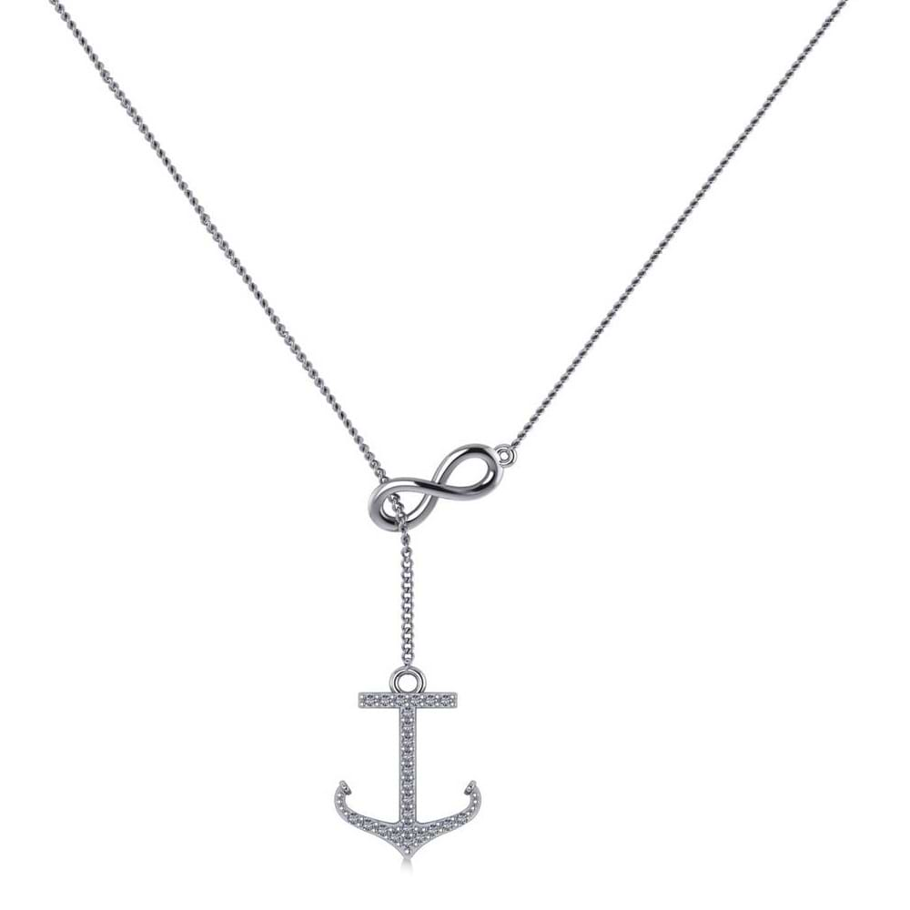 Anchor infinity sale necklace