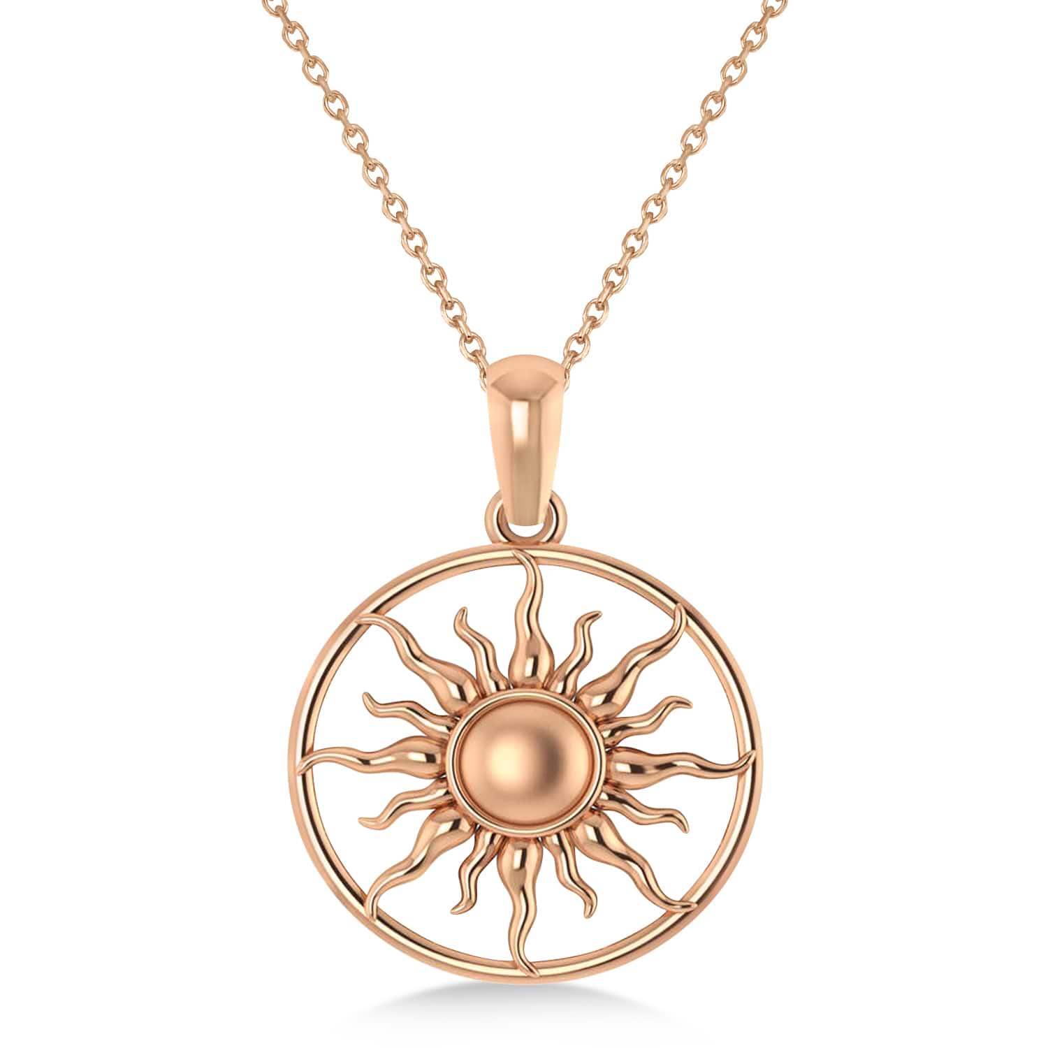 Gold Sun Medallion Pendant Small - FantaSea Jewelry