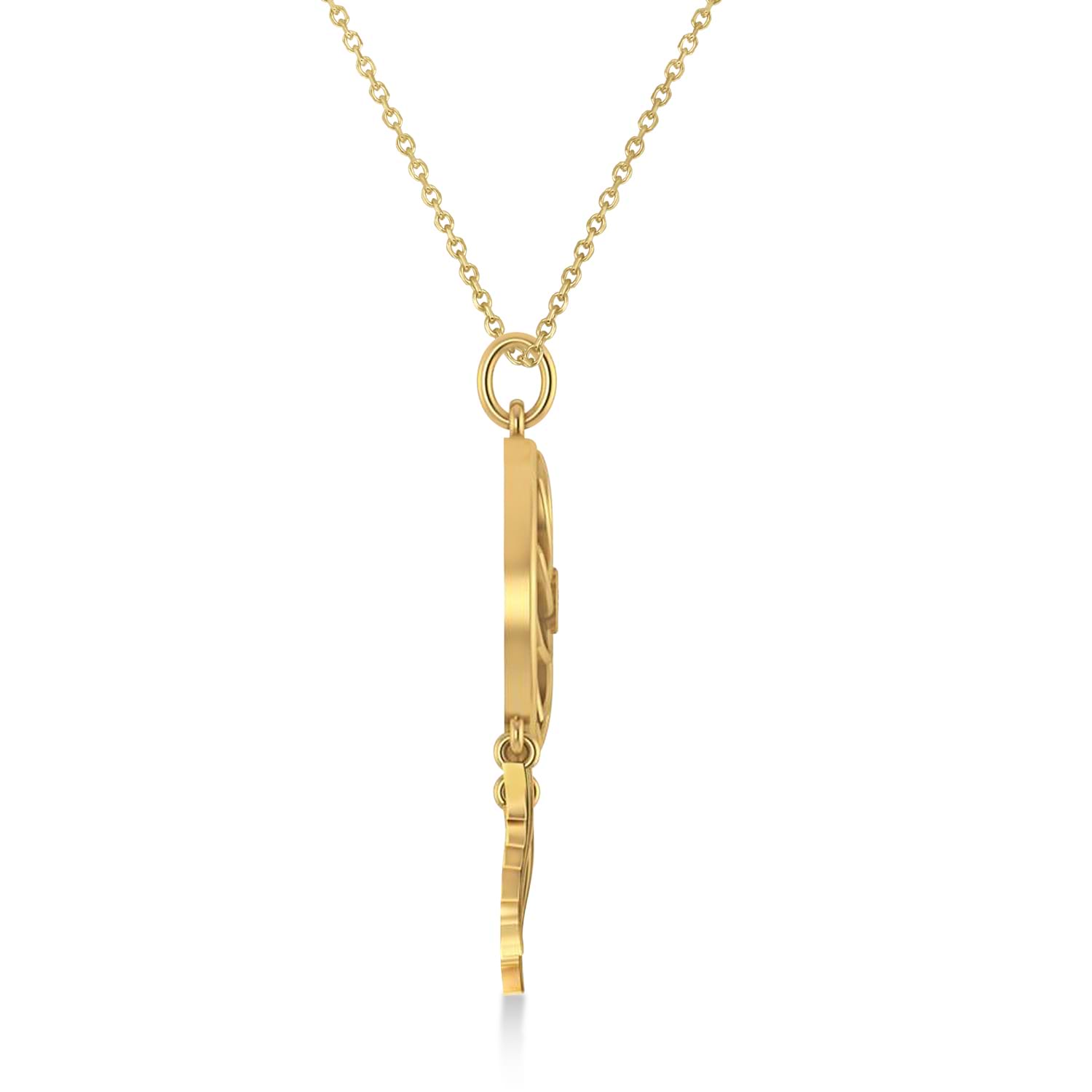 Diamond Dream Catcher Pendant Necklace 14k Yellow Gold (0.10ct)