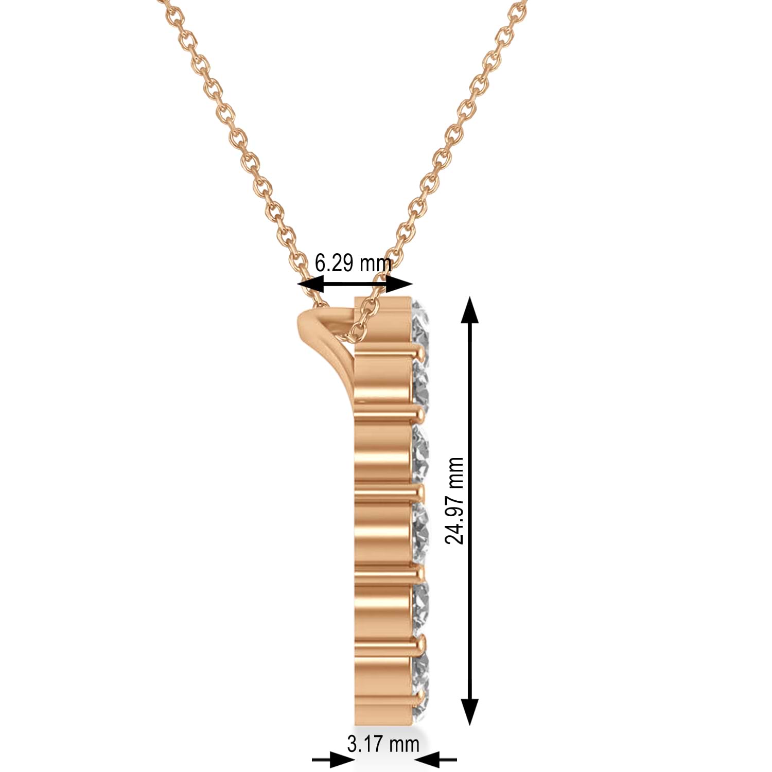 Diamond Circle of Life Pendant Necklace 14k Rose Gold (3.75ct)