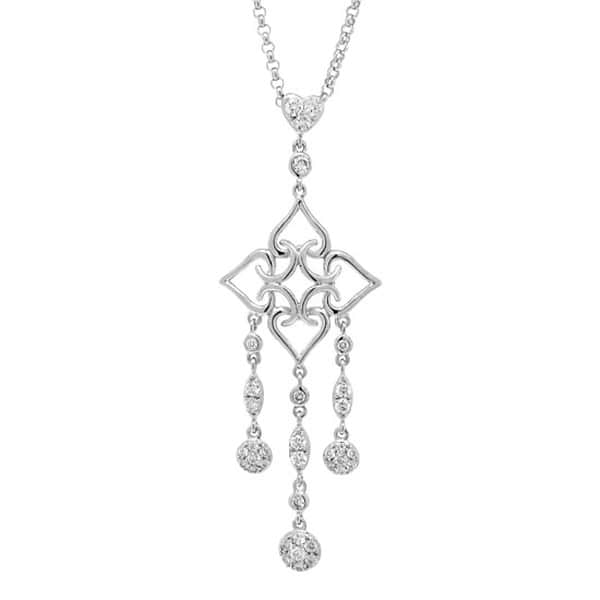 0.67ct 18k White Gold Diamond Necklace