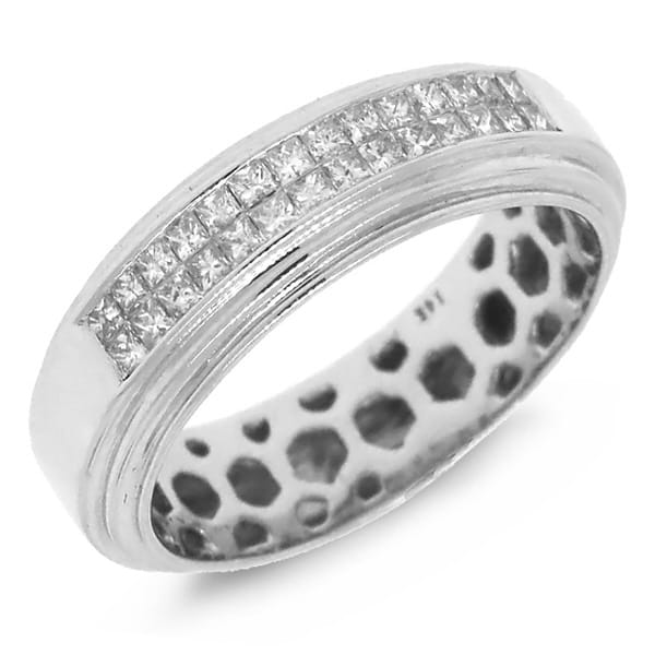 0.35ct 14k White Gold Diamond Invisible Lady's Band