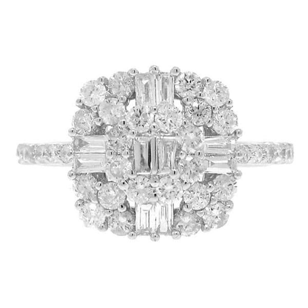 1.12ct 18k White Gold Diamond Lady's Ring