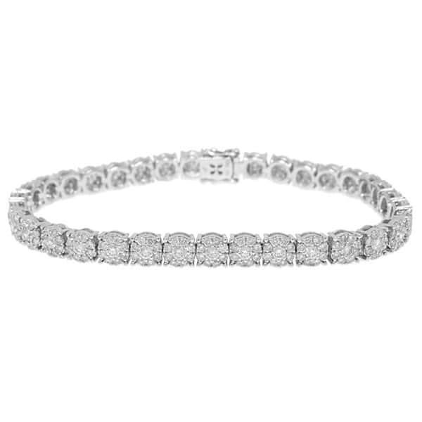 6.19ct 18k White Gold Diamond Lady's Bracelet