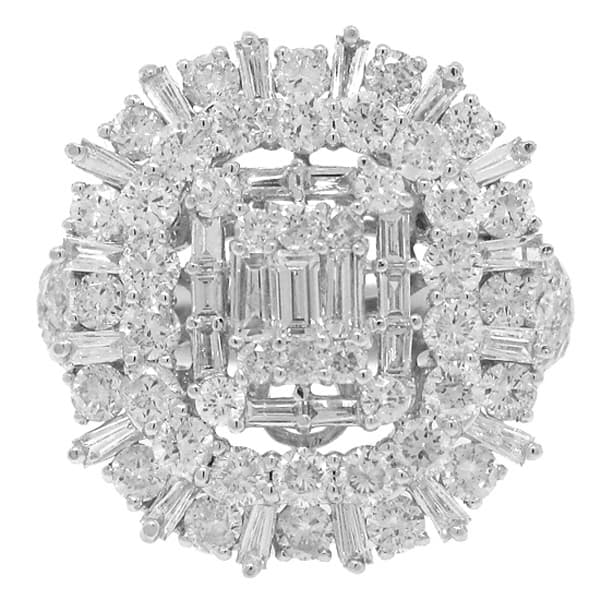 3.29ct 18k White Gold Diamond Lady's Ring