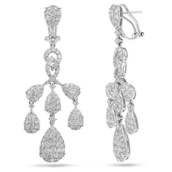 5.98ct 18k White Gold Diamond Earrings