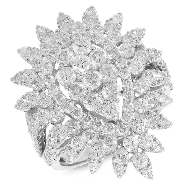 3.50ct 18k White Gold Diamond Lady's Ring