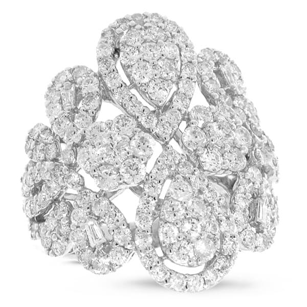 2.67ct 18k White Gold Diamond Lady's Ring