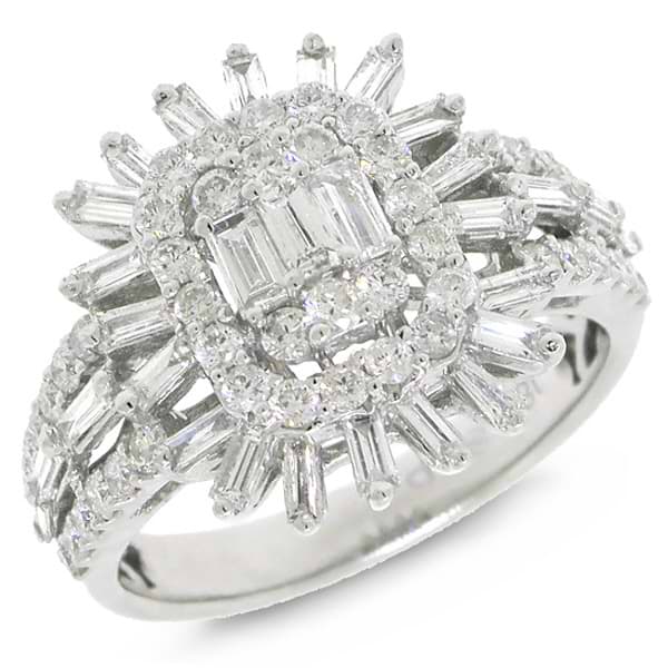 1.44ct 18k White Gold Diamond Lady's Ring