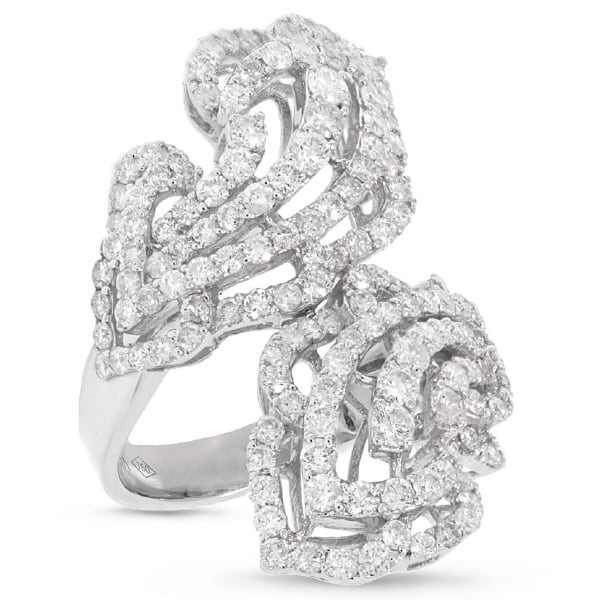 3.68ct 18k White Gold Diamond Lady's Ring