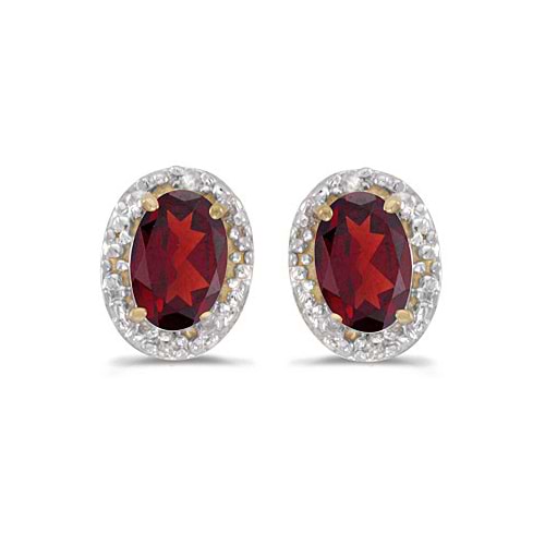 Diamond and Ruby Earrings in 14k Yellow Gold (1.20ct)