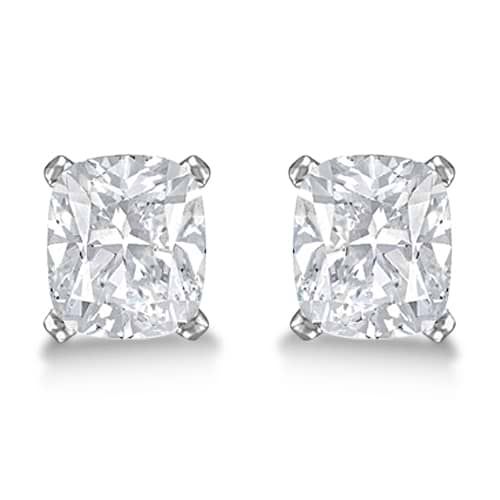 1.50ct. Cushion-Cut Diamond Stud Earrings 14kt White Gold (G-H, VS2-SI1)