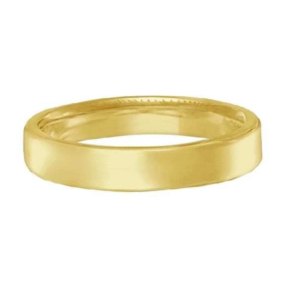 Euro Dome Comfort Fit Wedding Ring Band 18k Yellow Gold (3mm)