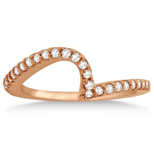 Tension Set Diamond Engagement Ring with Twist Design  Jewelry by Johan -  4 / 14k Rose Gold - Jewelry by Johan