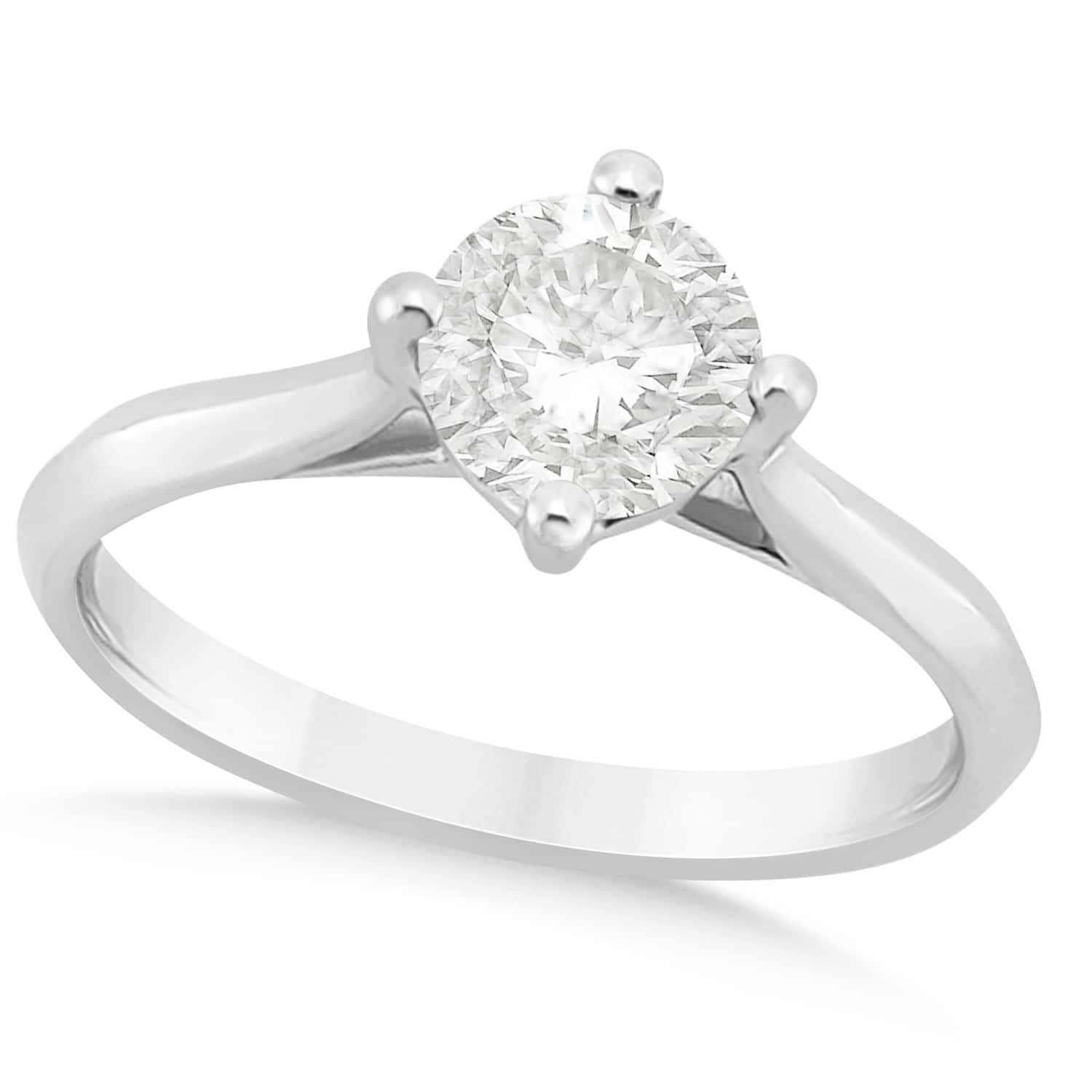 Round Solitaire Diamond Engagement Ring Platinum 1.00ct