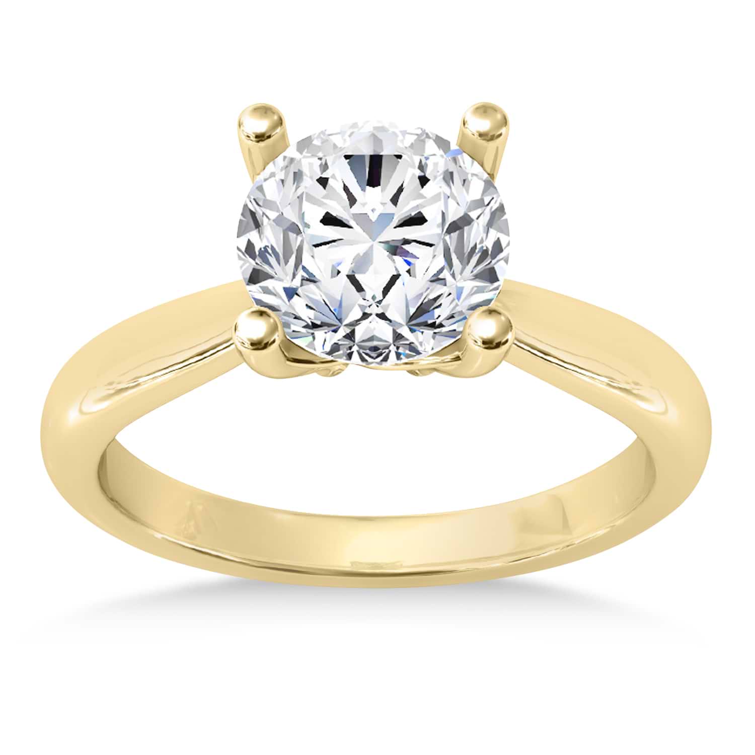 Diamond Fancy Engagement Ring 18k Yellow Gold