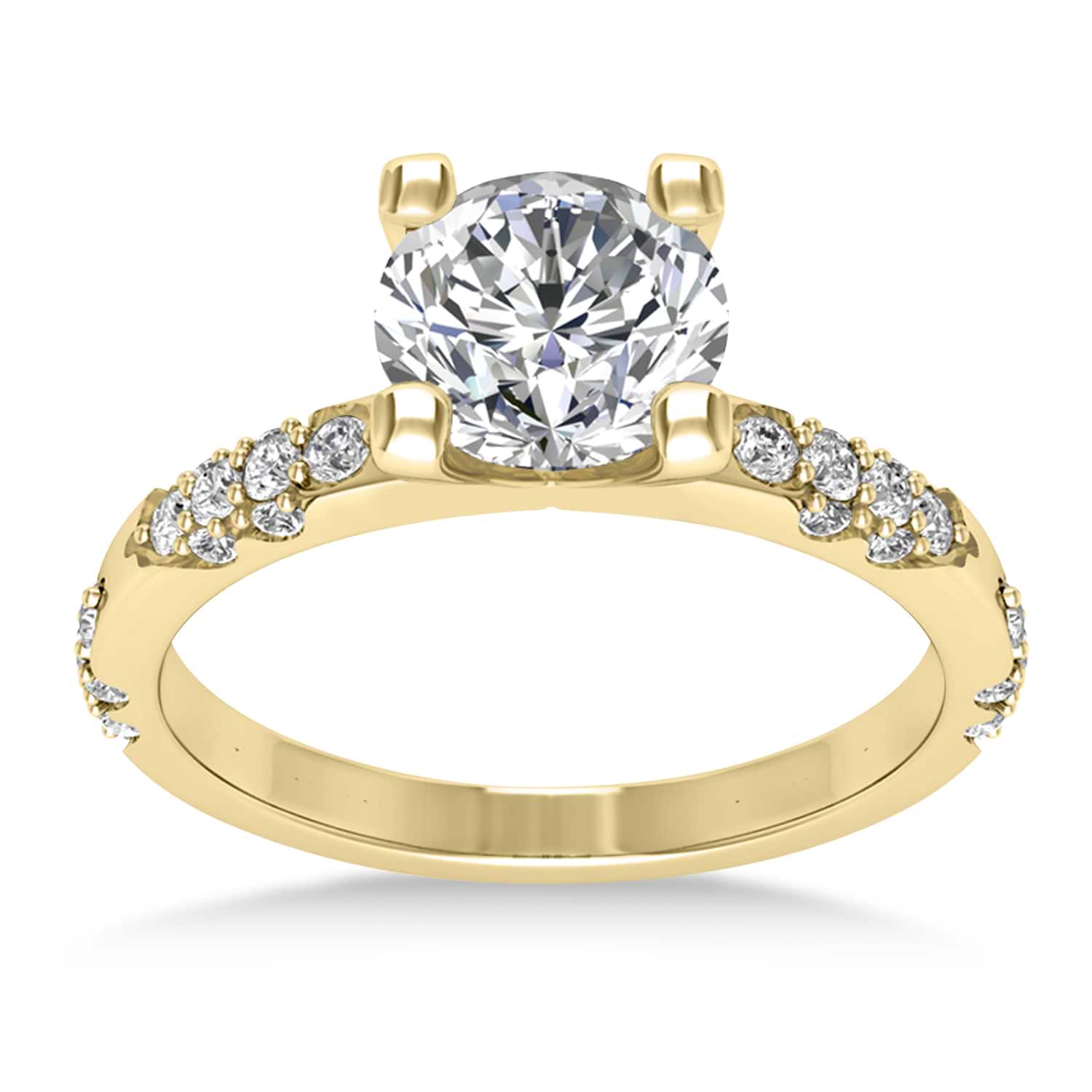 Diamond Prong Engagement Ring 18k Yellow Gold (0.32ct)