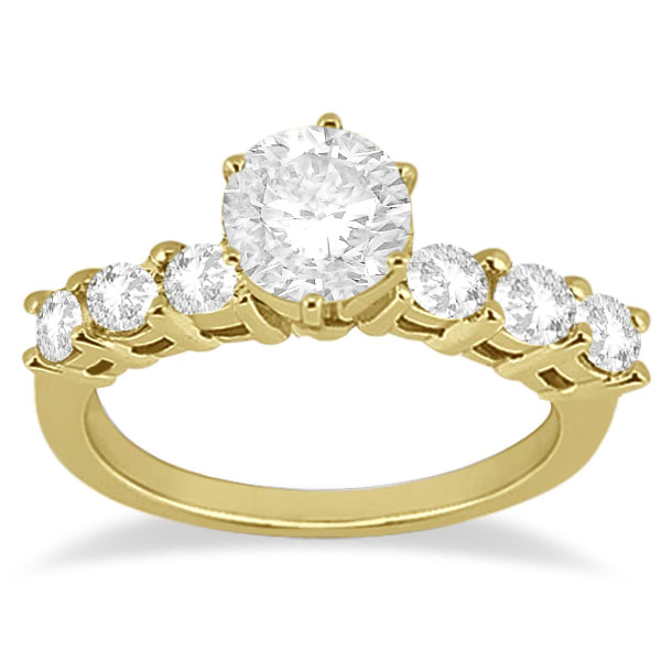 Seven-Stone Diamond Engagement Ring in 14k Yellow Gold (0.30 ctw)