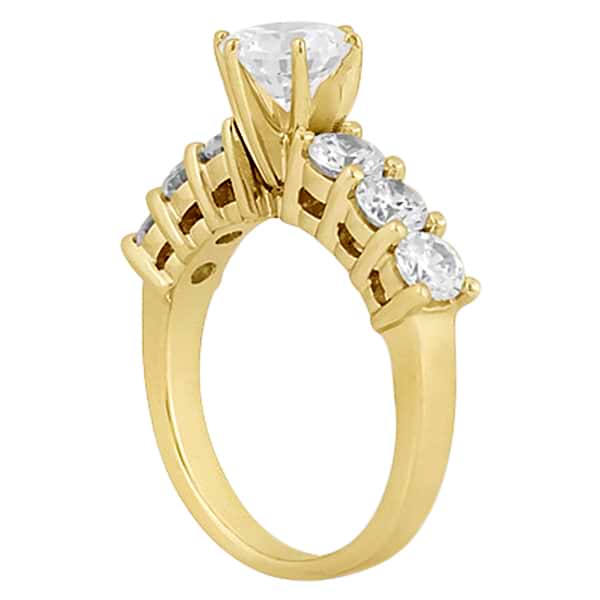 Seven-Stone Diamond Engagement Ring in 18k Yellow Gold (0.30 ctw)