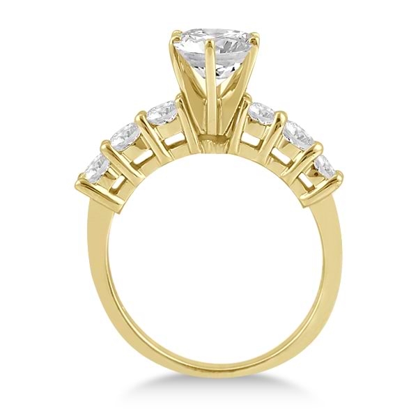 0.65ct Diamond Engagement Ring with Matching Engagement Band 14k Yellow Gold