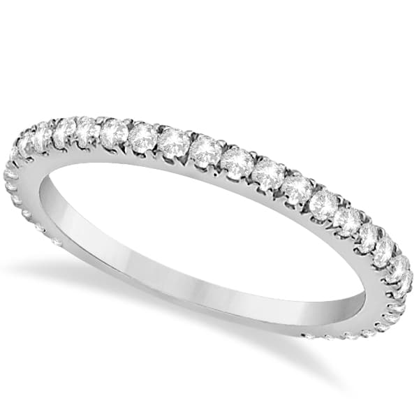 Diamond Eternity Wedding Band for Women 14K White Gold Ring (0.47ct)