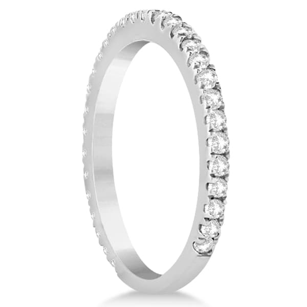 Diamond Eternity Wedding Band for Women 14K White Gold Ring (0.47ct)