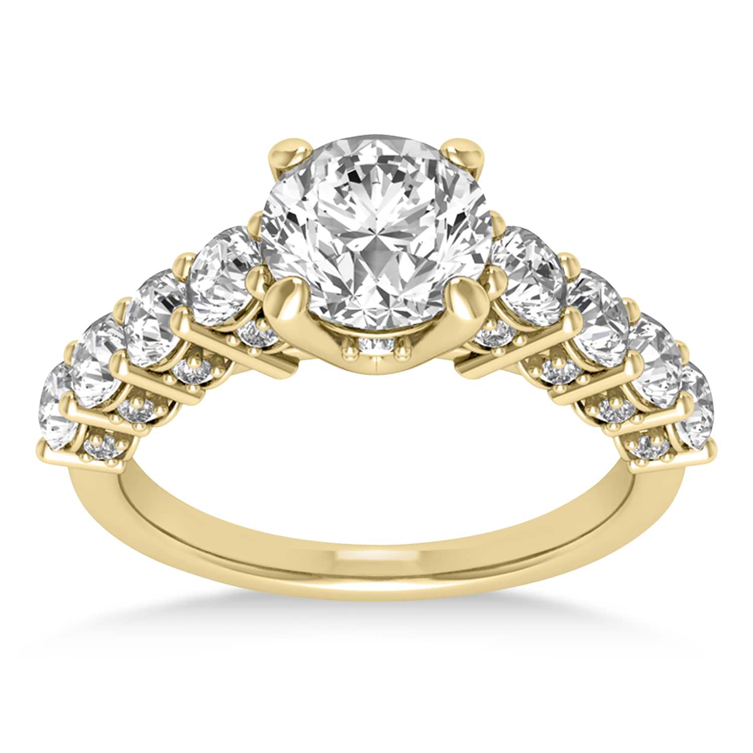 Diamond Prong Set Engagement Ring 14k Yellow Gold (1.06ct)