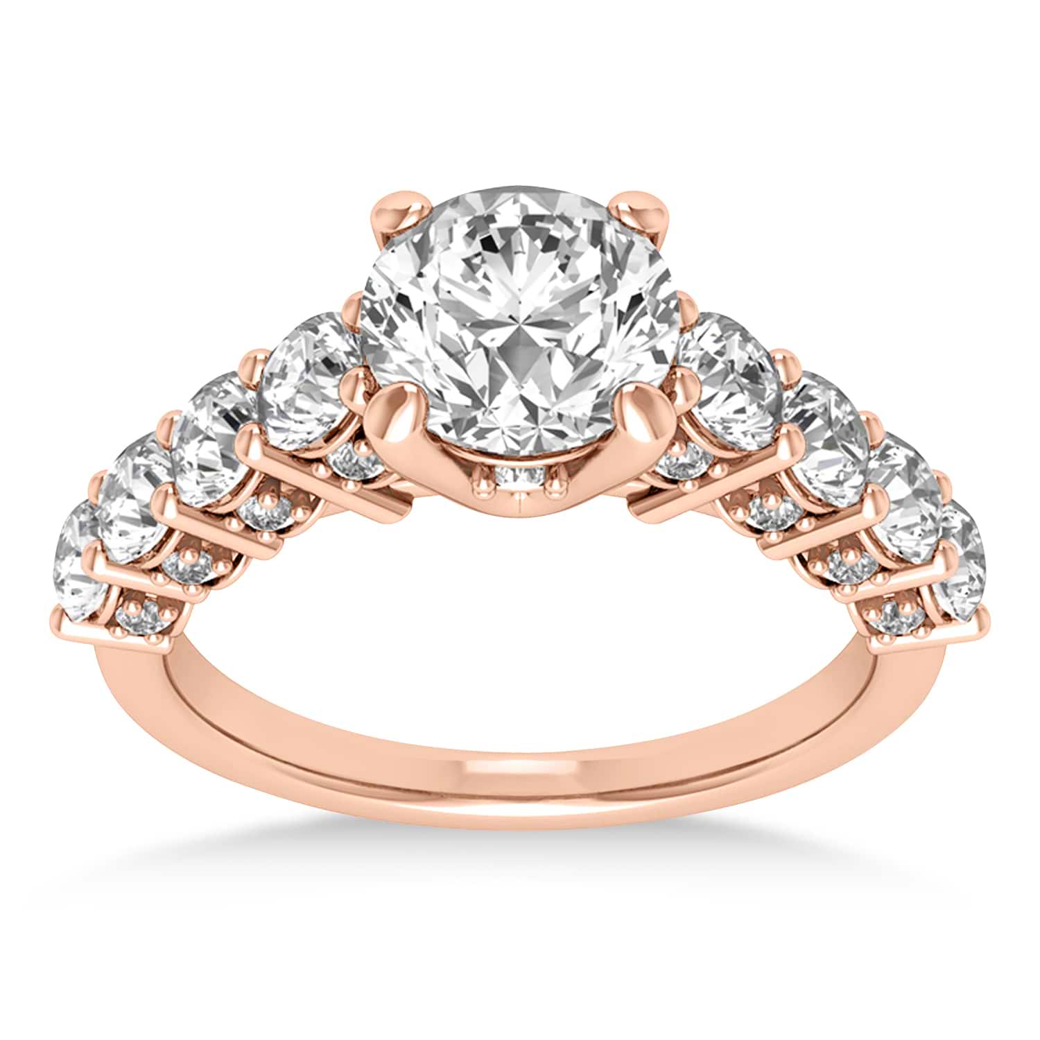 Diamond Prong Set Engagement Ring 18k Rose Gold (1.06ct)