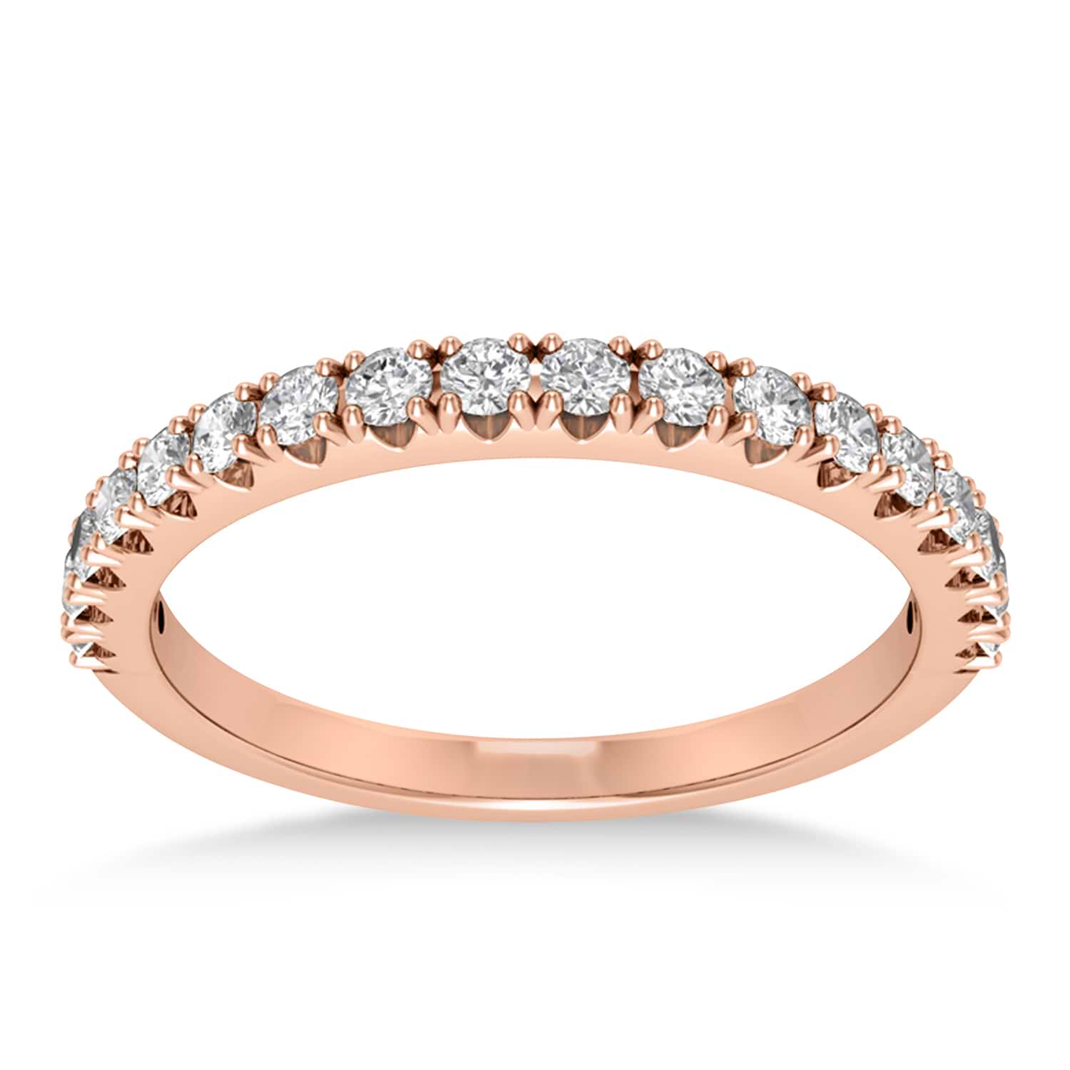 Diamond Accented Wedding Band 14k Rose Gold (0.36ct)