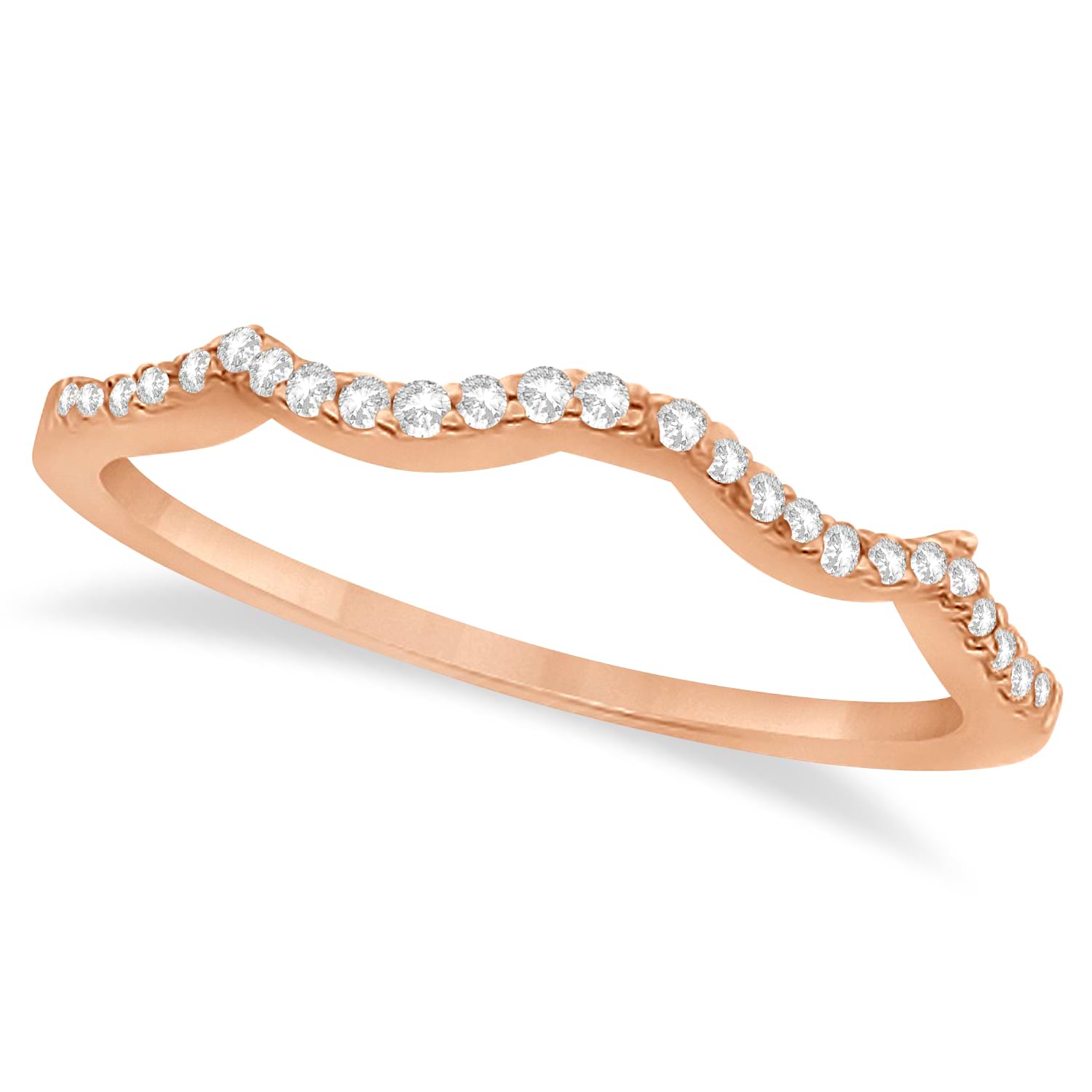 Twisted Infinity Oval Diamond Bridal Set 18k Rose Gold (1.13ct)