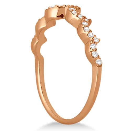 Heart Shape Diamond Engagement And Wedding Ring 14k Rose Gold 050ct U567 6235