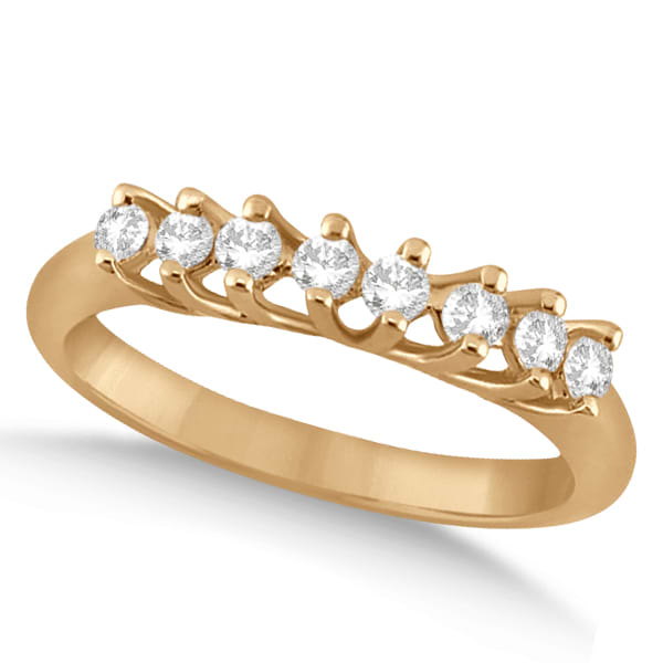 Diamond Eight Stone Wedding Ring 14K Rose Gold (0.24ct)