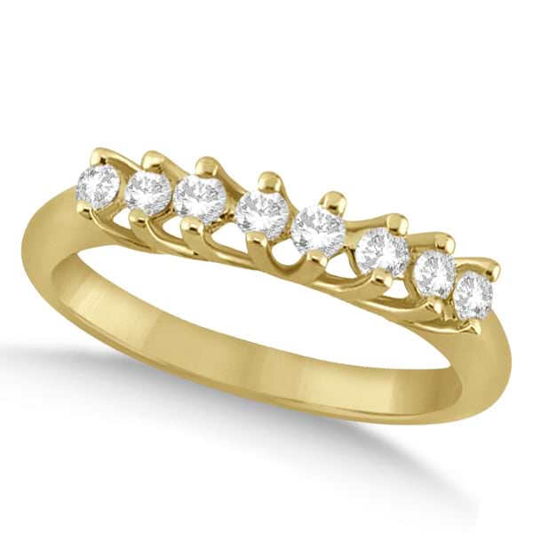 Diamond Eight Stone Wedding Ring 18K Yellow Gold (0.24ct)