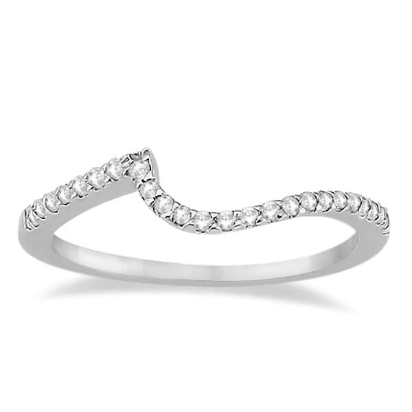 Halo Twist Diamond Bridal Set Ring & Band Palladium (0.28ct)