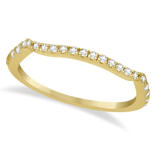 Infinity Twist Diamond Ring with Band Setting 18k Yellow Gold (0.60ct)