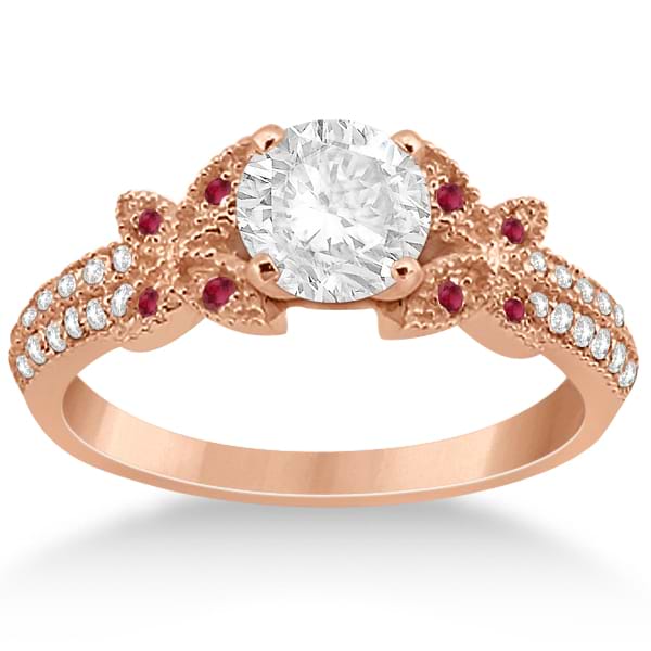 Glittering Pink Gold Engagement Ring Styles