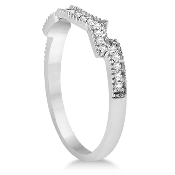 Butterfly Diamond & Emerald Bridal Set 14K White Gold (0.39ct)