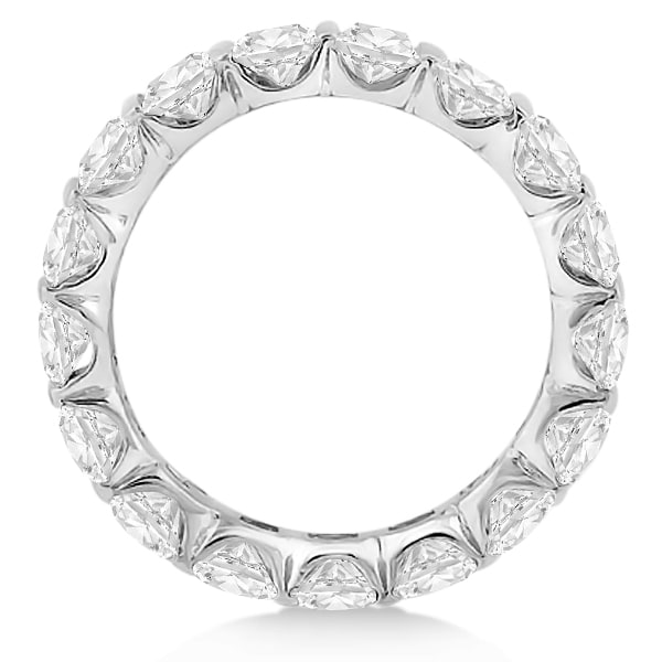 Bar-Set Princess Cut Diamond Eternity Ring Band Platinum (1.15ct)