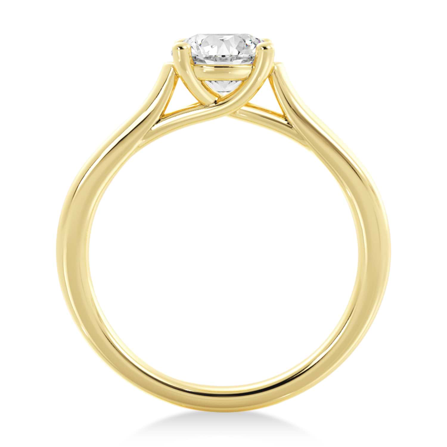 Solitaire Engagement Ring 18k Yellow Gold