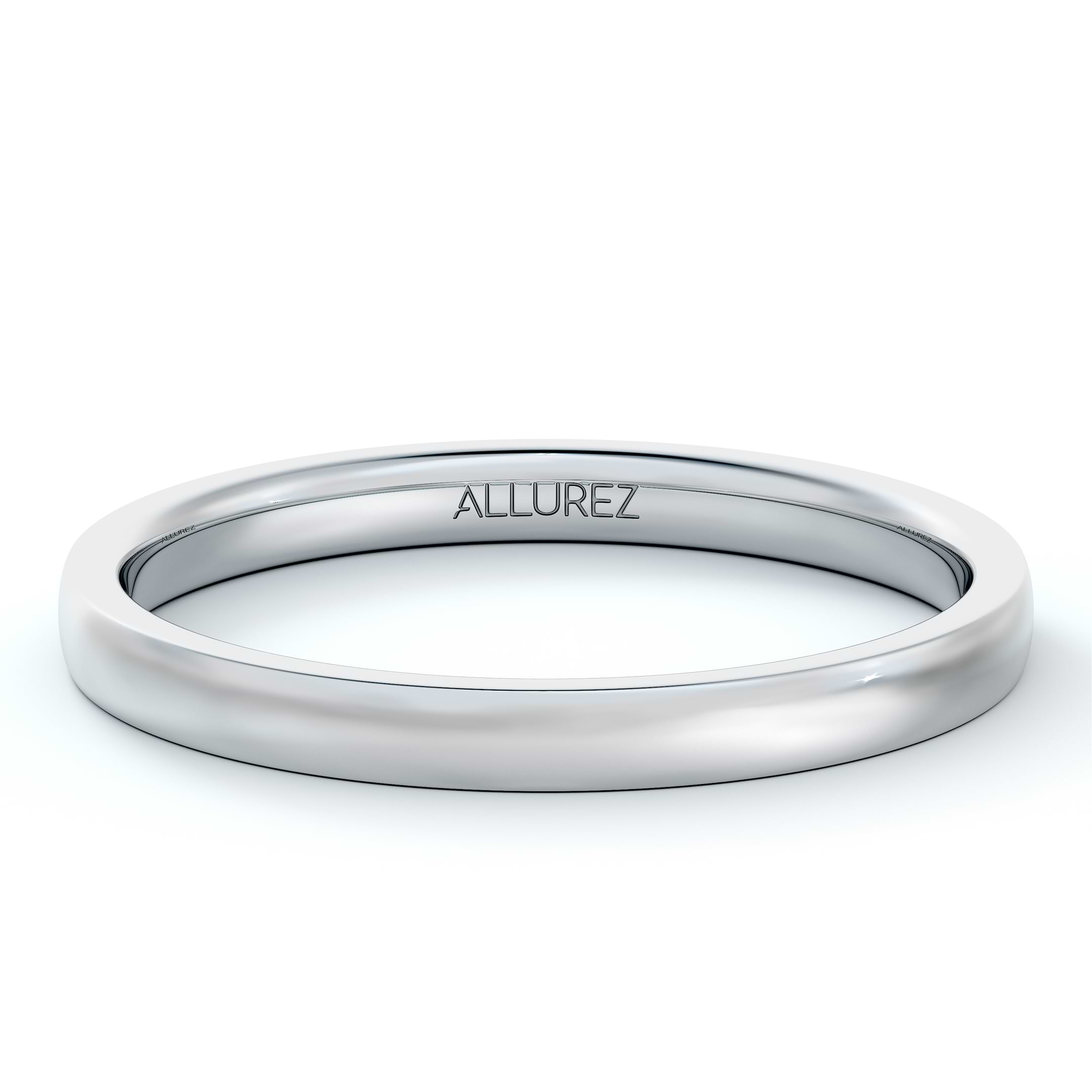 Palladium Wedding Ring Low Dome Comfort Fit (2mm)