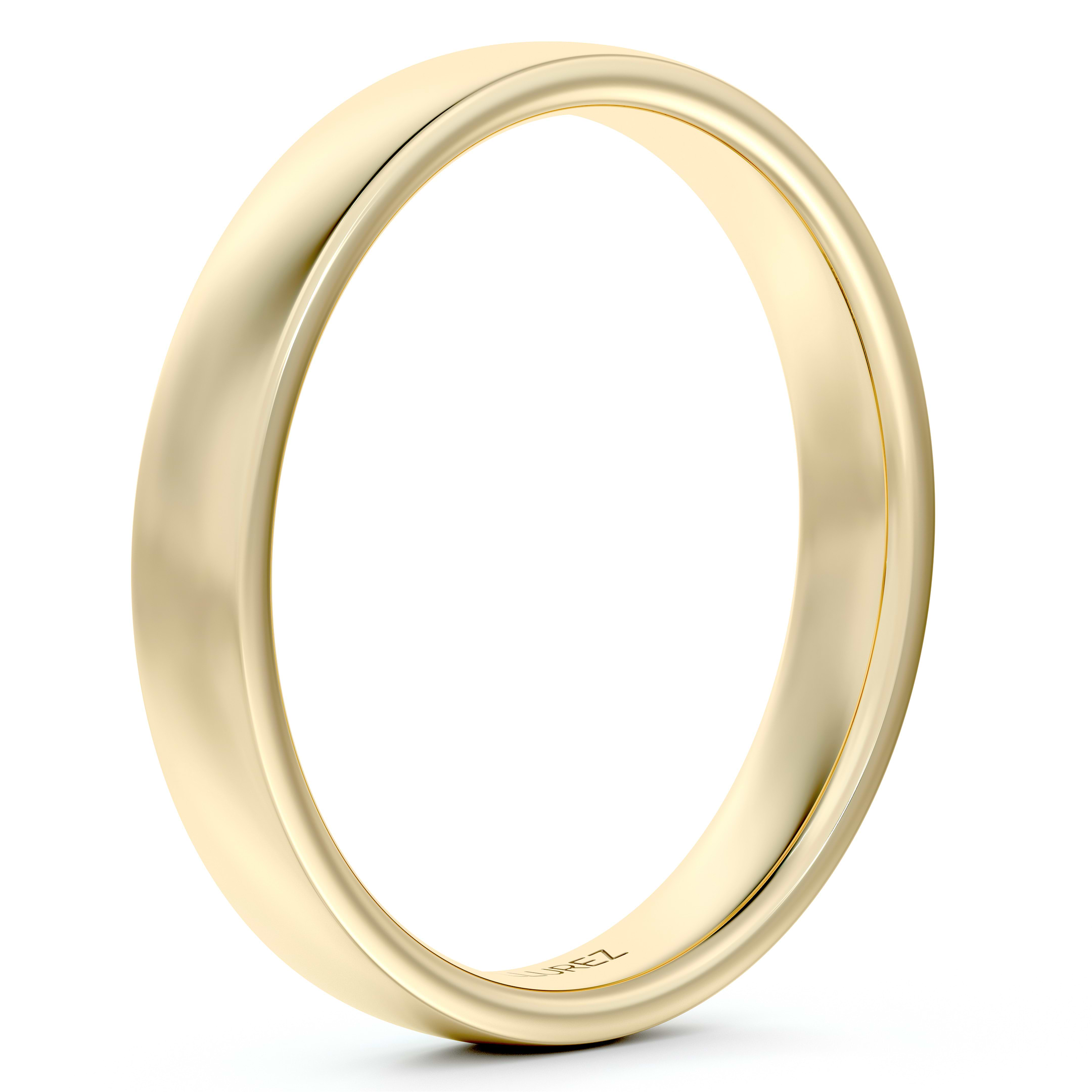 4mm Matte Gold Band Beveled Edge / FLAT / COMFORT FIT / 10k 14k 18k Wedding  Ring for Women / Yellow Gold, White Gold, Rose Gold Ring 