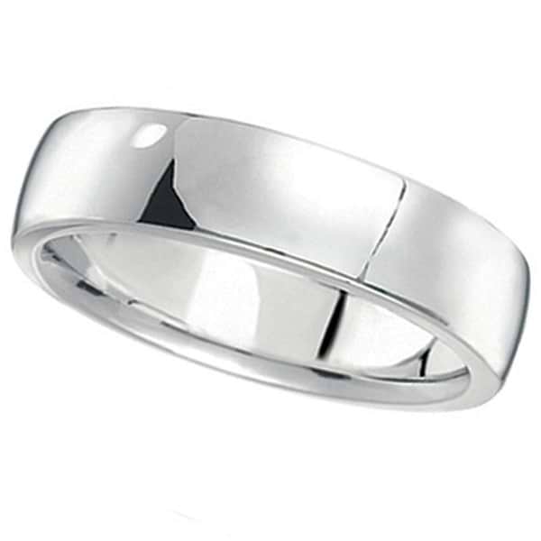 Platinum Wedding Ring Low Dome Comfort Fit (5 mm)