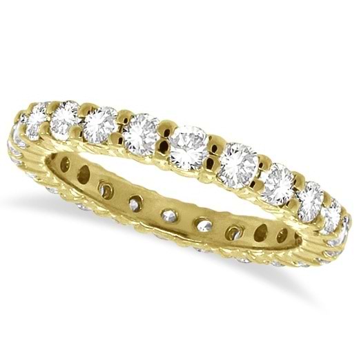 Diamond Eternity Ring Wedding Band 14k Yellow Gold (1.07ctw)