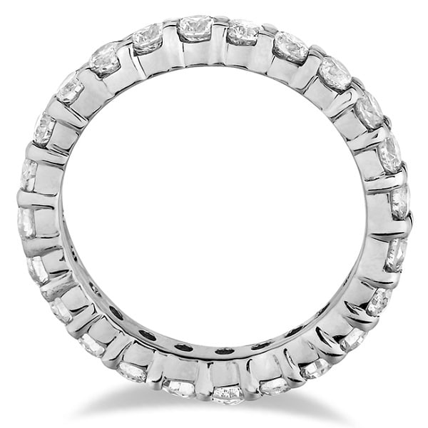 Diamond Eternity Ring Wedding Band 18k White Gold (2.50ct)