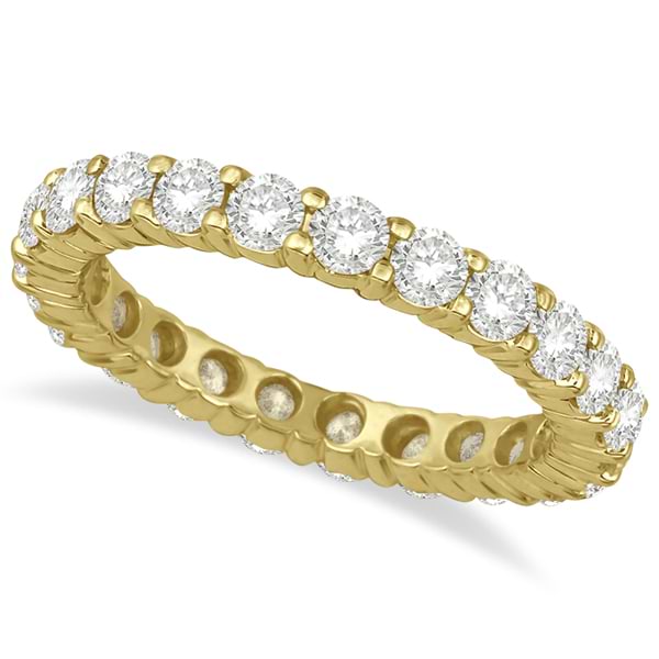 Diamond Eternity Ring Wedding Band 14k Yellow Gold (2.50ct)