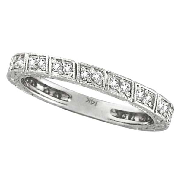 Diamond Stackable Anniversary Band in 14k White Gold (0.33 ctw)