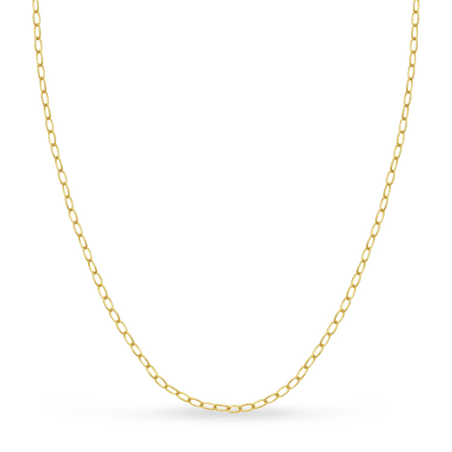 Forzentina Chain Necklace With Lobster Lock 14k Yellow Gold