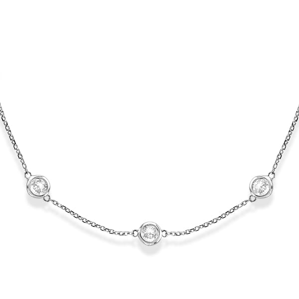 6.00 ct White Gold Diamond Necklace