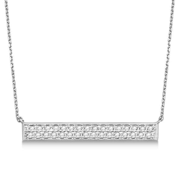 Woodland Bar Necklace with Diamond – Ash Hilton Jewellery
