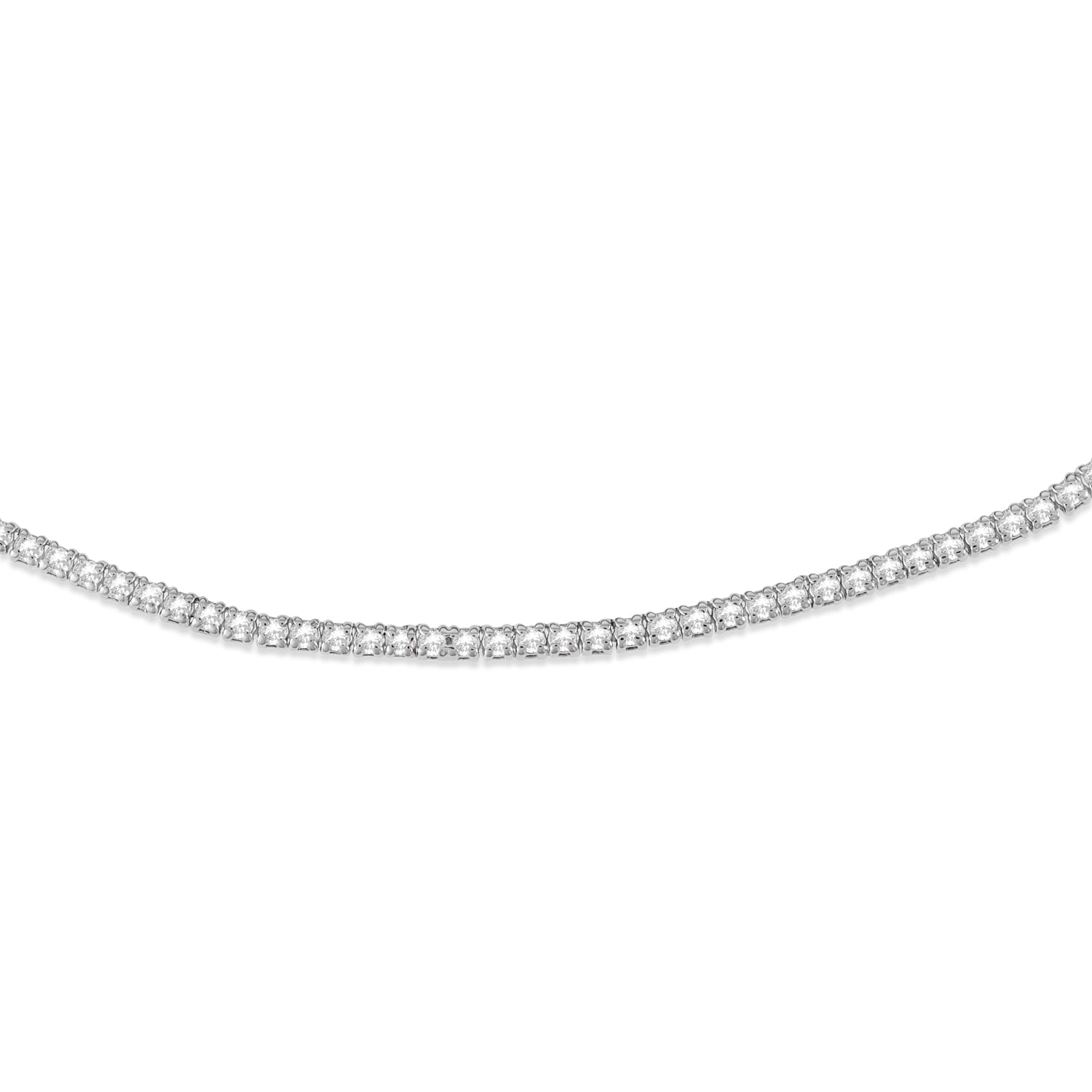 14kt Gold and Diamond Twilight Choker Necklace White Gold